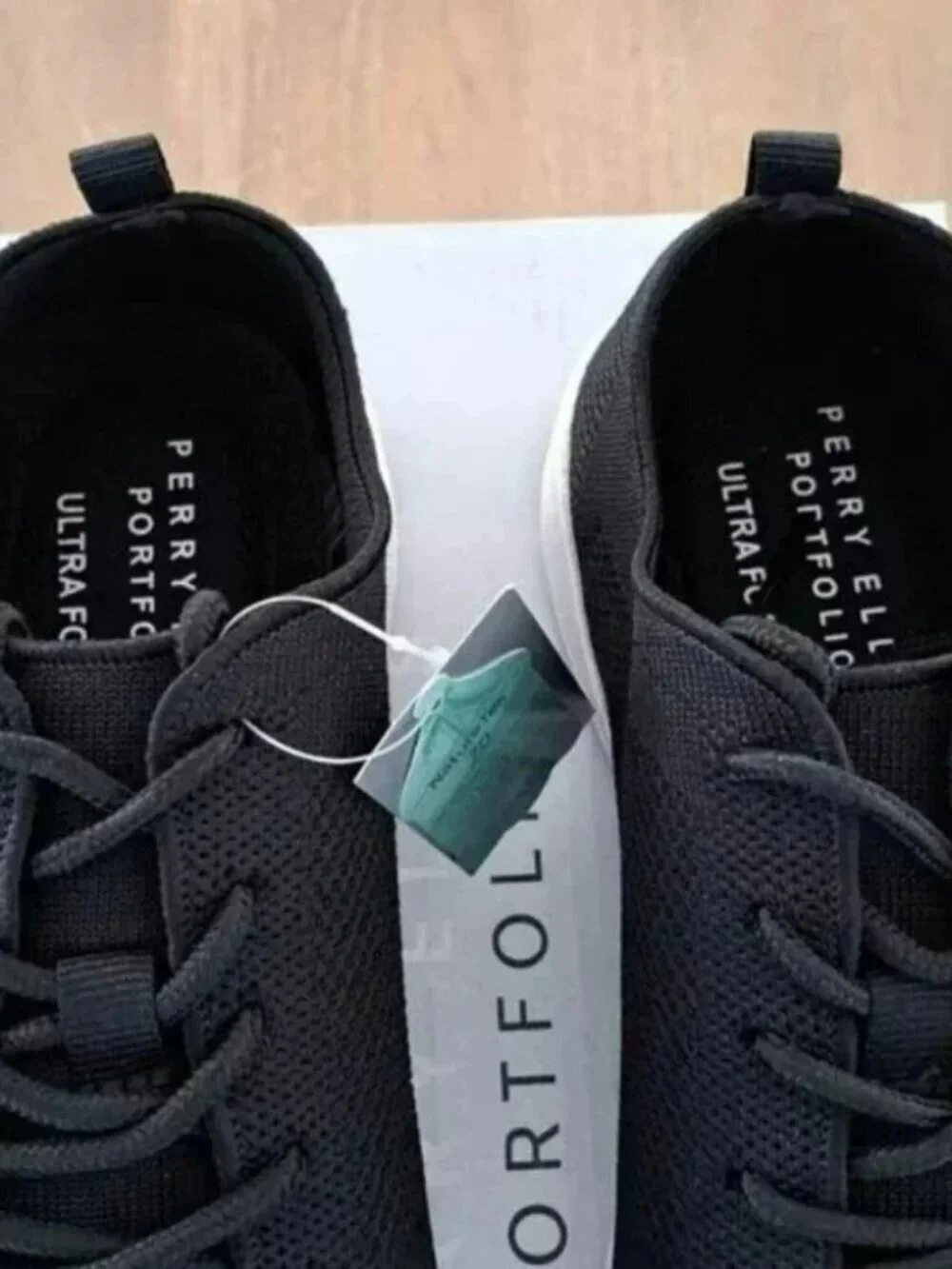 Perry Ellis Tread Sneaker - Color: Black - Size: 8.5
